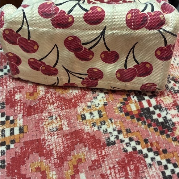 EUC Coach Cherry Canvas Mini Tote Bag - Picture 8 of 10